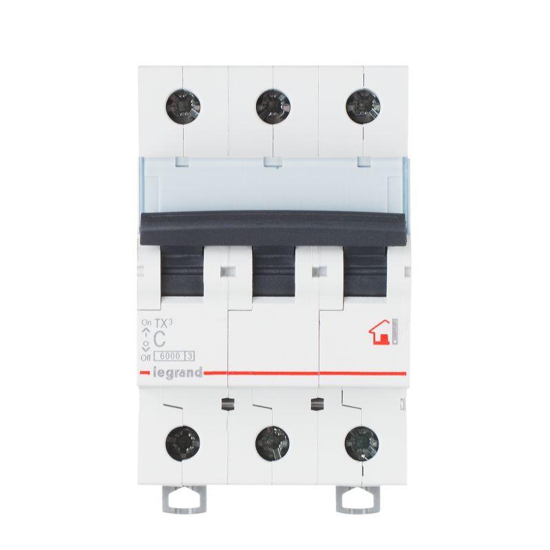 Выключатель автоматический модульный 3п C 32А 6кА TX3 6000 3мод. 400В Leg 404059