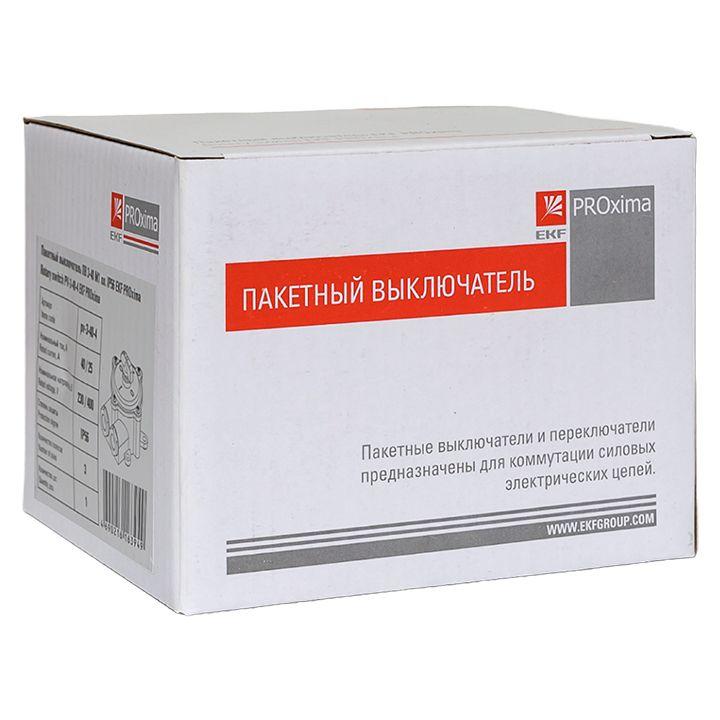 Выключатель пакетный 1-кл. 40А IP56 ПВ3-40 М1 пл. беж. EKF pv-3-40-4