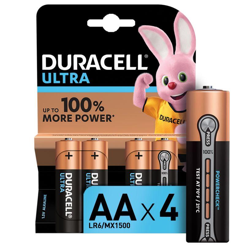 Элемент питания алкалиновый LR6-4BL Ultra (блист.4шт) Duracell Б0038761