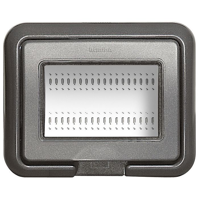 Рамка 3 модуля BTicino LIVING LIGHT, серый, 24603L